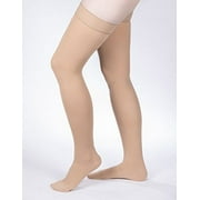 Allegro 30-40mmHg Surgical Compression 306 Closed Toe Thigh High Dot Band, Comfortable Support Garments