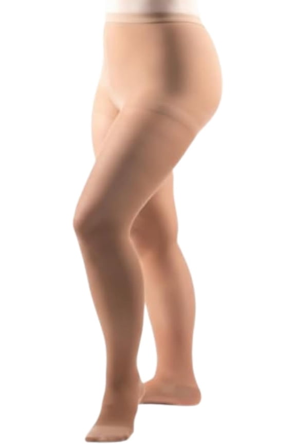 Allegro 8-15 mmHg Essential 83 Sheer Support Compression Pantyhose - Comfortable Women's Compression Hose with Closed Toe