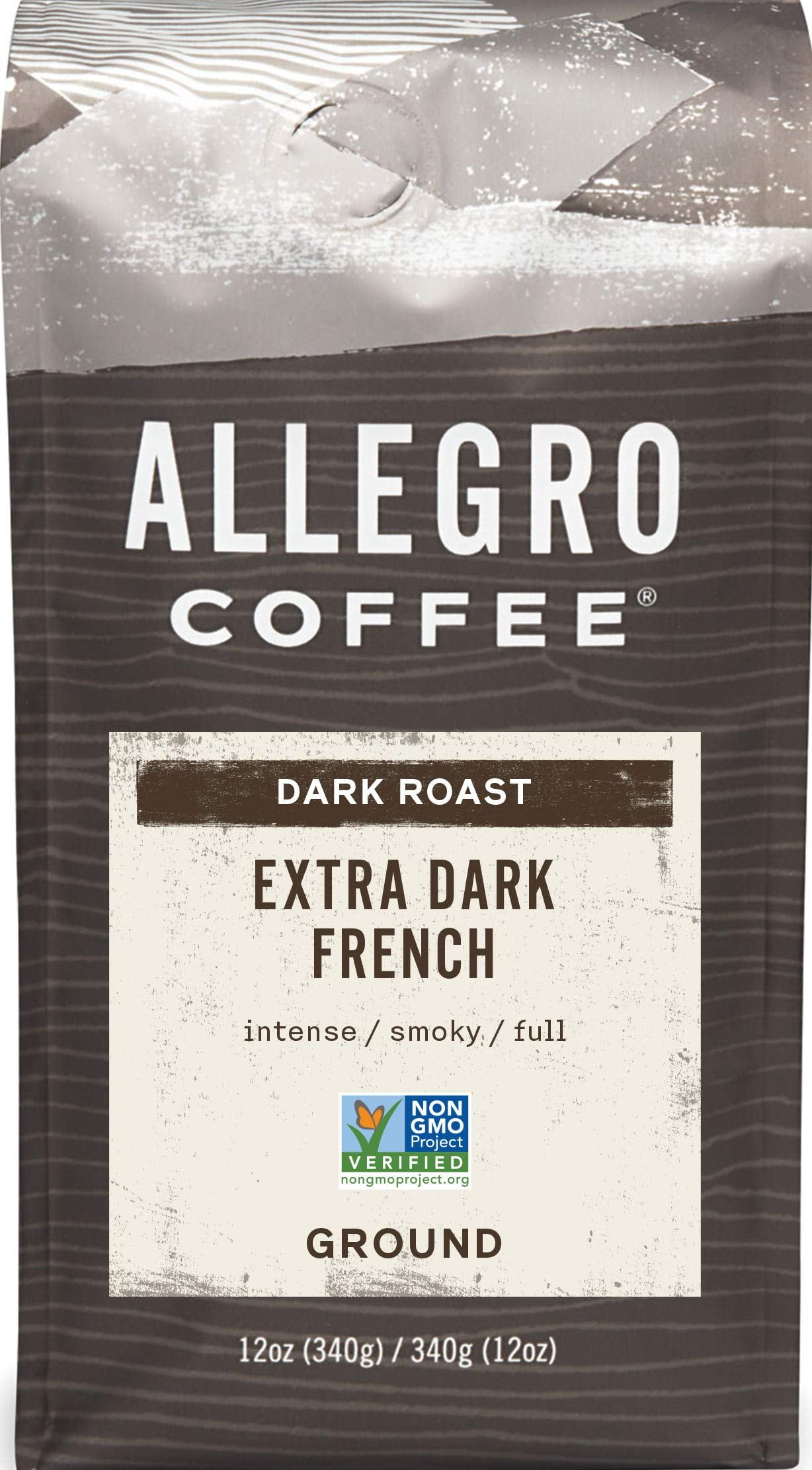 Extra Dark French Roast Ground Coffee Bag, 12 oz