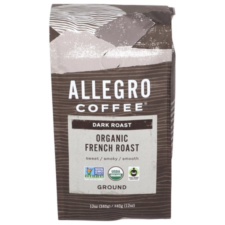 Allegro Coffee Organic French Roast Ground Coffee, 12 Oz