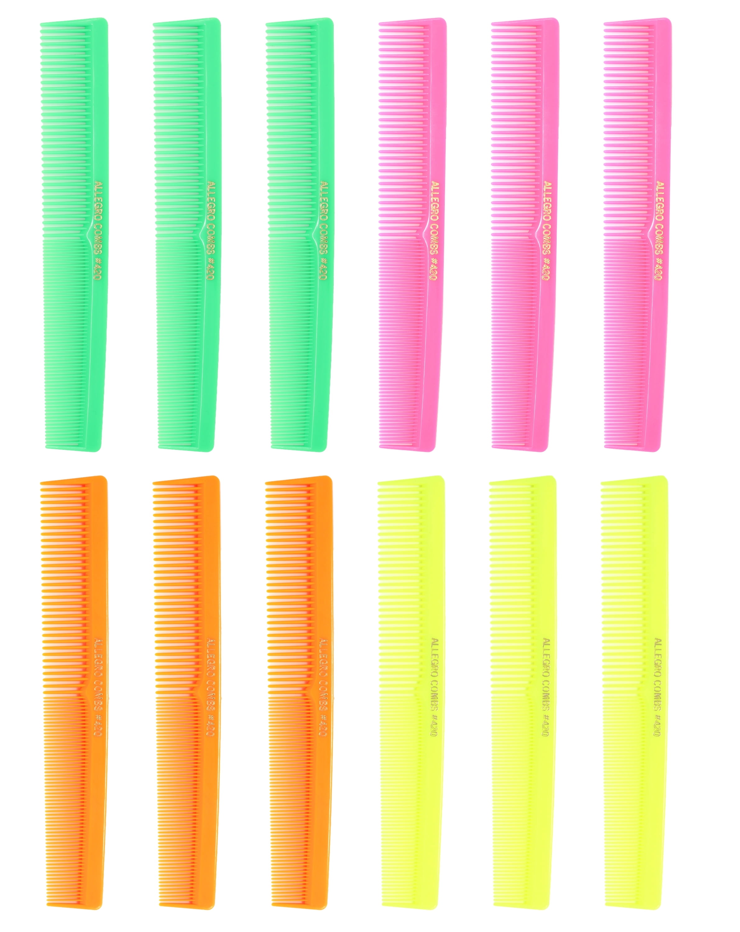 Allegro Combs #420 Barber Combs Hair Cutting Styling Pocket Comb Hair ...