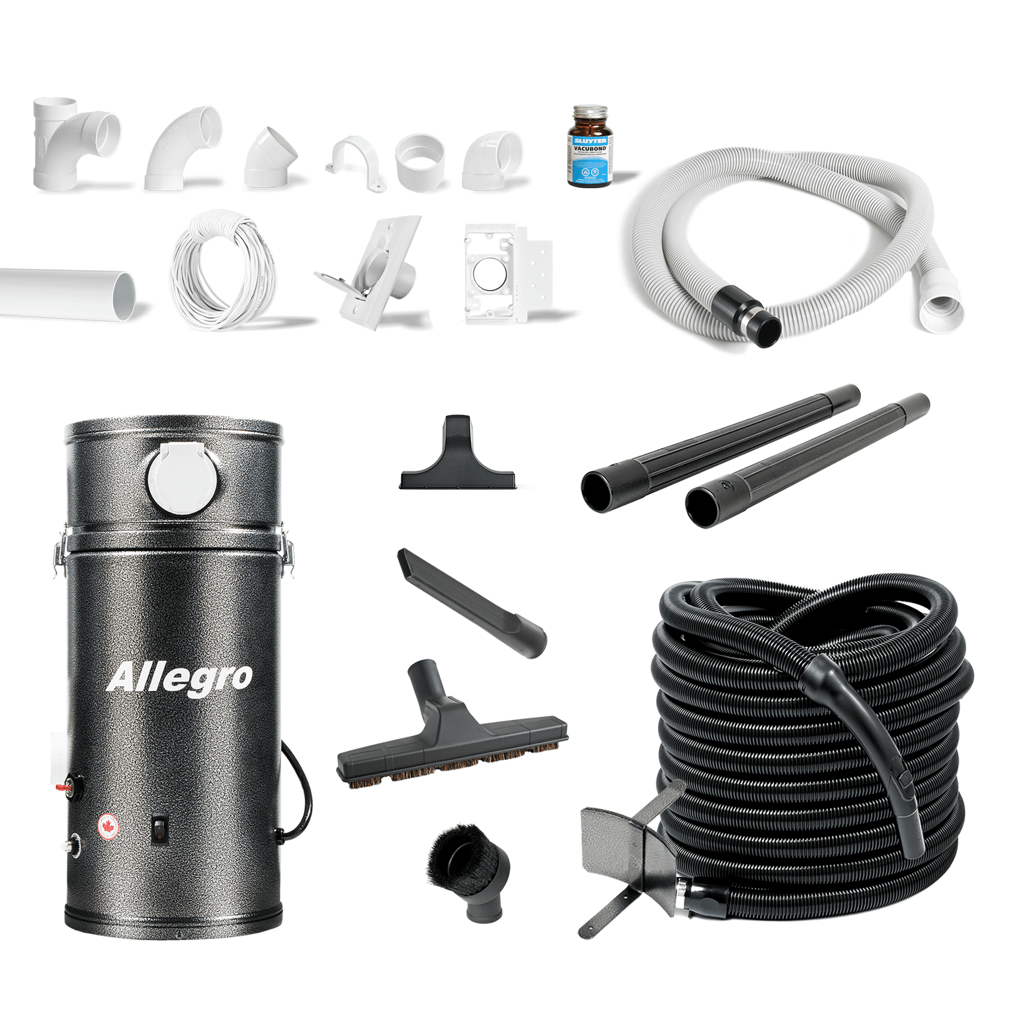 Allegro Compact and Powerful RV Central Vacuum System for 3,000 Square