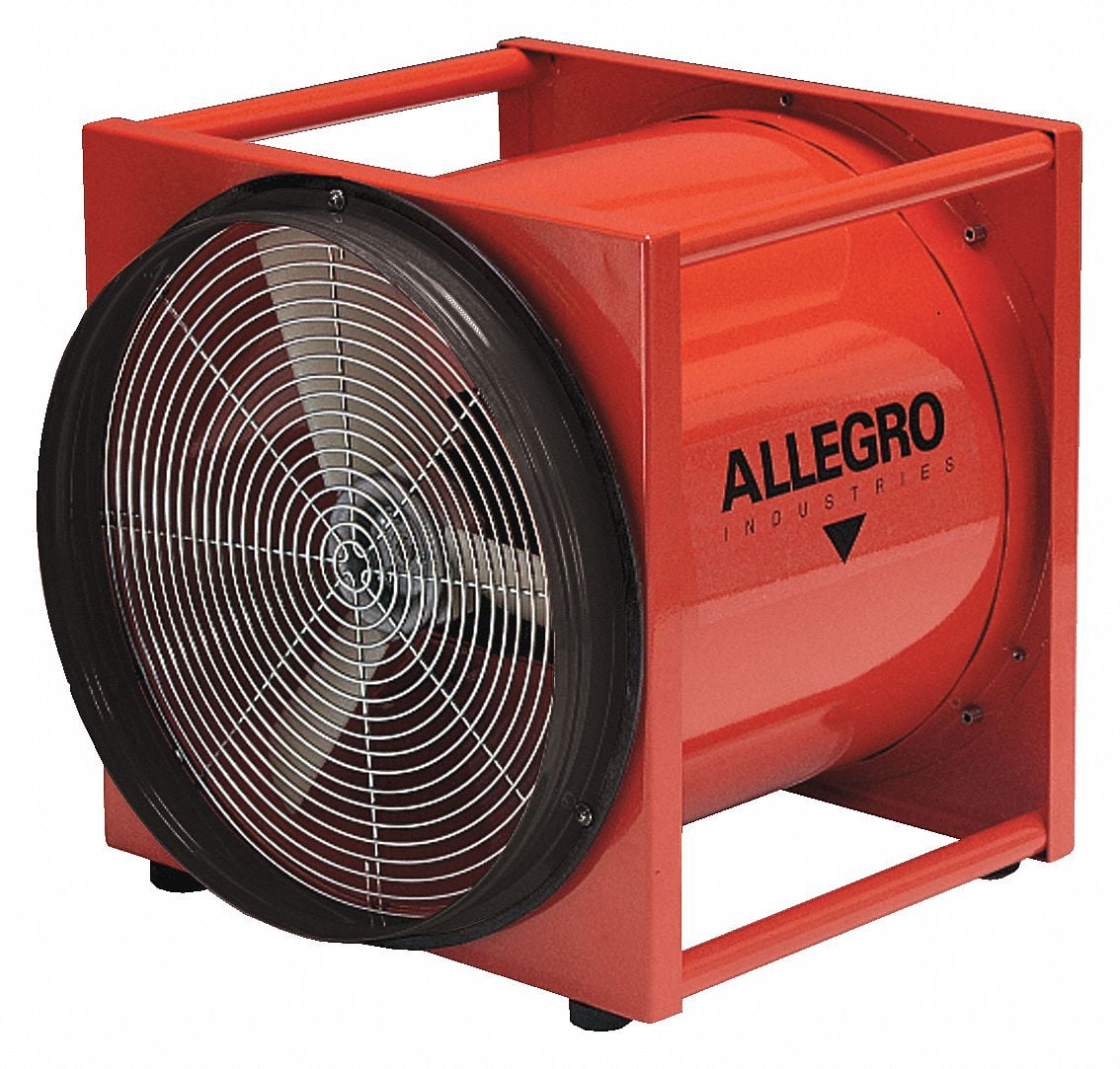 Allegro Industries Confined Space Fan,Orange,18