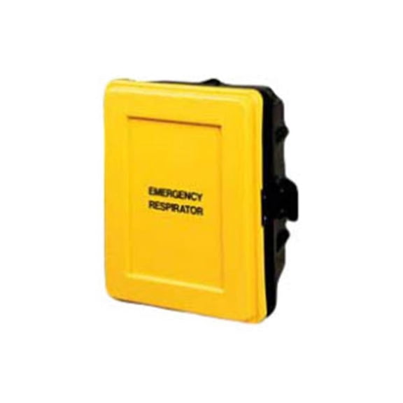 Allegro Industries  Medium Yellow Wall Case with Label Kit, 1 Shelf