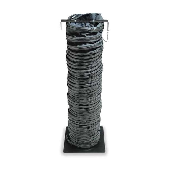 Allegro Industries Statically Conductive Duct,25 ft.,Black 9500-25EX