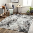 thumbnail image 1 of Allegro Light Grey 7'10" x 10' Modern Rectangle Area Rug, 1 of 3