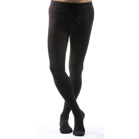 Allegro Men’s 20-30mmHg Waist High 234 Leotard (Black) XX-Large