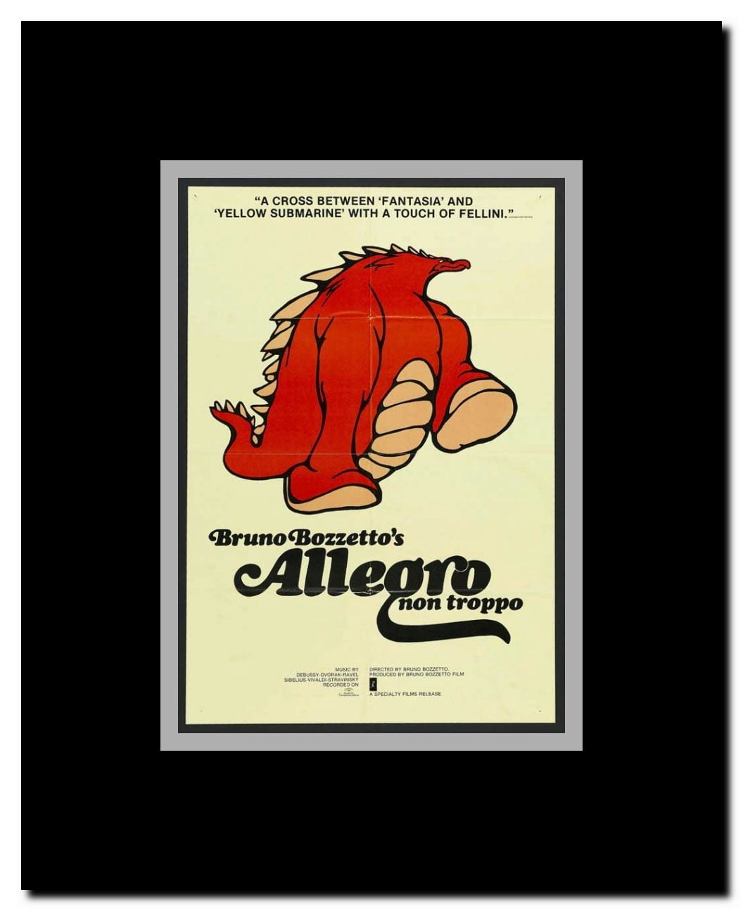 Allegro Non Troppo Framed Movie Poster