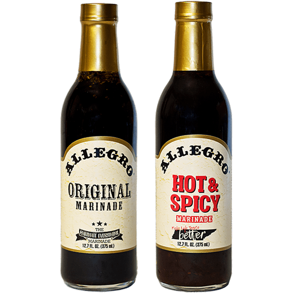 Allegro Original and Hot & Spicy Marinade, Variety 2-Pack 12.7 fl. oz. Bottles