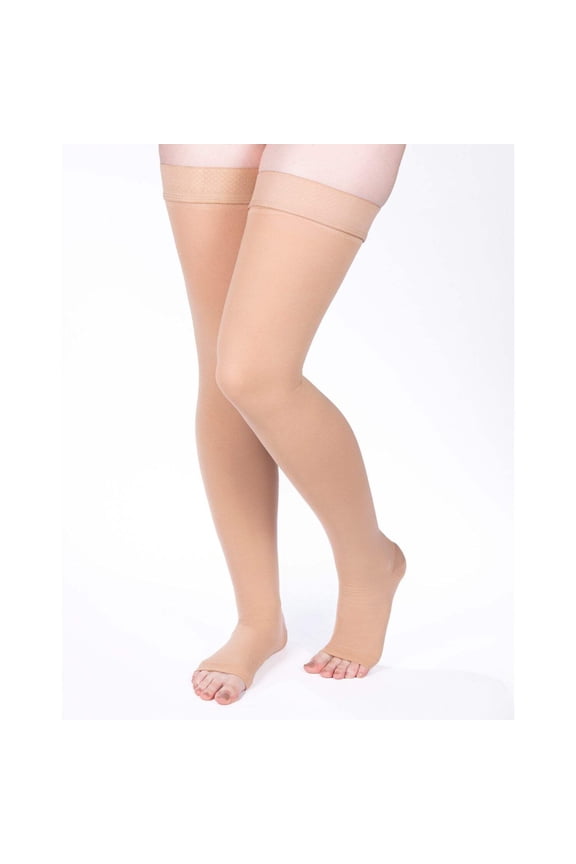 Allegro Surgical Thigh High 20-30 mmHg Compression, Open Toe