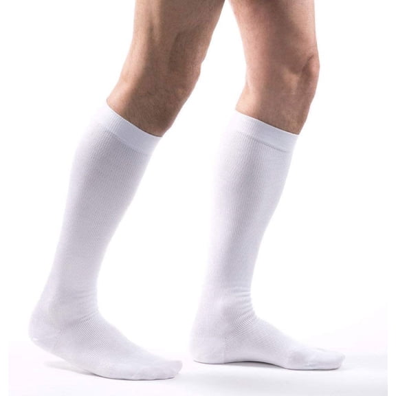 Allegro Unisex 15-20 mmHg Essential 107 Cotton Compression Support Sock, Comfortable Support Garments
