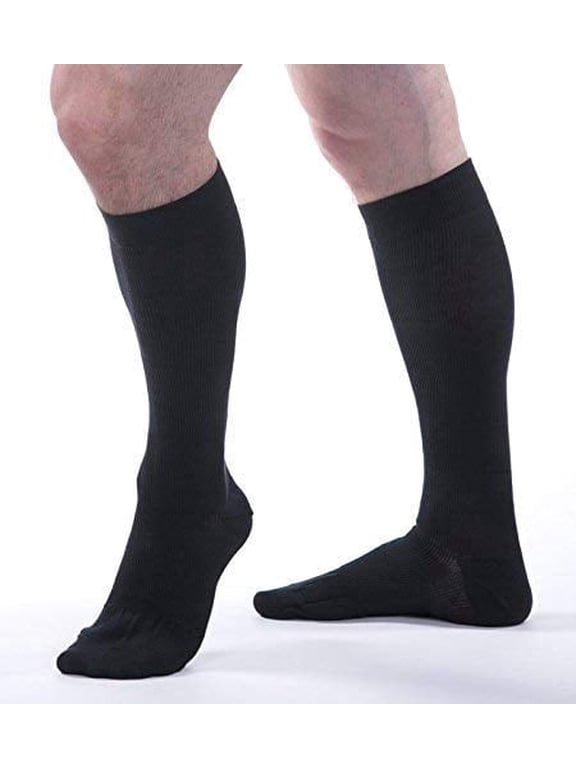 Allegro Unisex 20-30 mmHg Essential 111 Cotton Compression Sock - Calf High, Walking Support Sock, Compression Athletic Sock