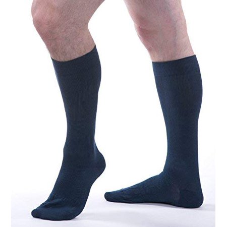 Allegro Unisex 20-30 mmHg Essential 111 Cotton Sock (Navy) X-Large