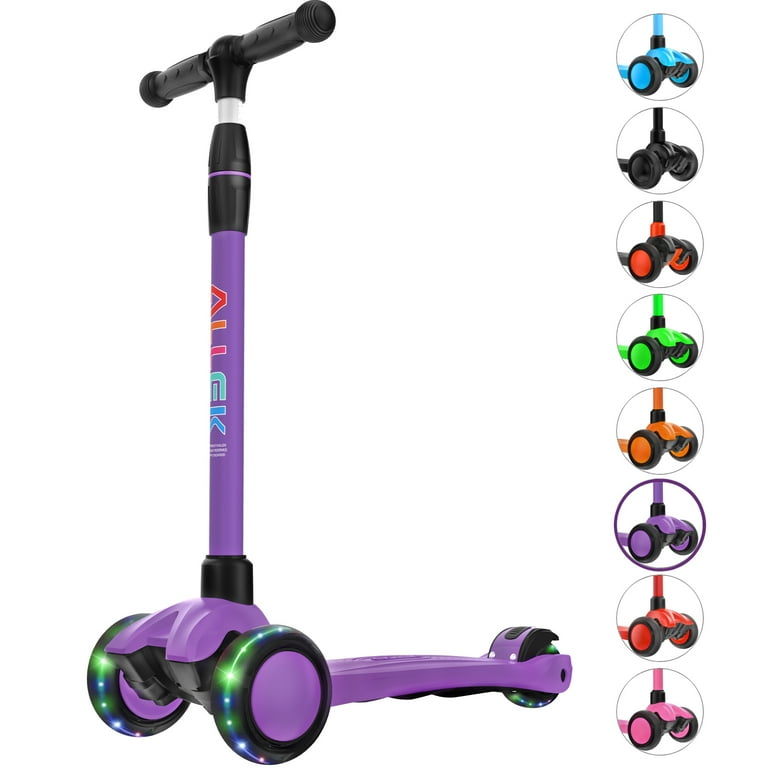 Purple scooter 3 wheels sales