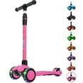 thumbnail image 1 of Allek Kick Scooter B03 with Light-Up Wheels and Any Height Adjustable for Children from 3-12yrs (Rose Pink), 1 of 7