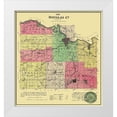 thumbnail image 1 of Allen 12x13 White Modern Wood Framed Museum Art Print Titled - Douglas County Kansas - Allen 1886, 1 of 4