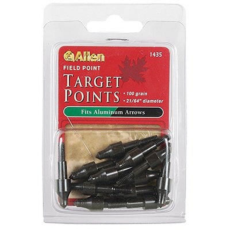 Allen Archery Target Field Point, 100Grain, 21/64In., 12Ct. 1 Pack