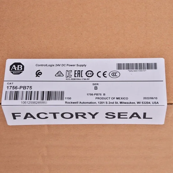 Allen Bradley 1756-PB75/B PLC Power Supply, Input: 24VDC, Output: 1.2-24VDC