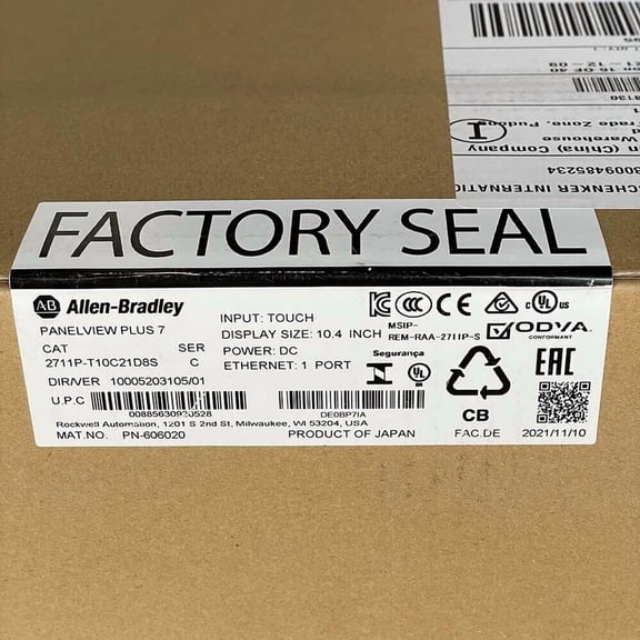 Allen-Bradley 2711P-T10C21D8S HMI PanelView Plus 7 Factory Sealed
