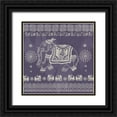 thumbnail image 1 of Allen, Candace 12x12 Black Ornate Wood Framed with Double Matting Museum Art Print Titled - Boho Elephant Purple, 1 of 4