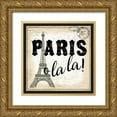 thumbnail image 1 of Allen, Candace 12x12 Gold Ornate Wood Framed with Double Matting Museum Art Print Titled - Paris Ooh La la, 1 of 4