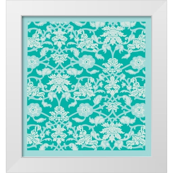Allen, Candace 12x13 White Modern Wood Framed Museum Art Print Titled - Chinois Pattern