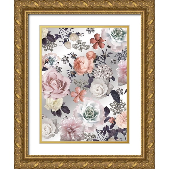 Allen, Candace 12x14 Gold Ornate Wood Framed with Double Matting Museum Art Print Titled - Gem Eufloria 1