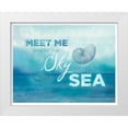 thumbnail image 1 of Allen, Candace 14x12 White Modern Wood Framed Museum Art Print Titled - Watercolor Coast 1, 1 of 4