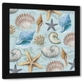 thumbnail image 1 of Candace Allen 15x15 Black Modern Wood Framed Wall Art Titled - By The Sea Shells 1, 1 of 6