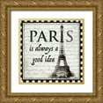 thumbnail image 1 of Allen, Candace 15x15 Gold Ornate Wood Framed with Double Matting Museum Art Print Titled - Paris is Always a Good Idea, 1 of 4
