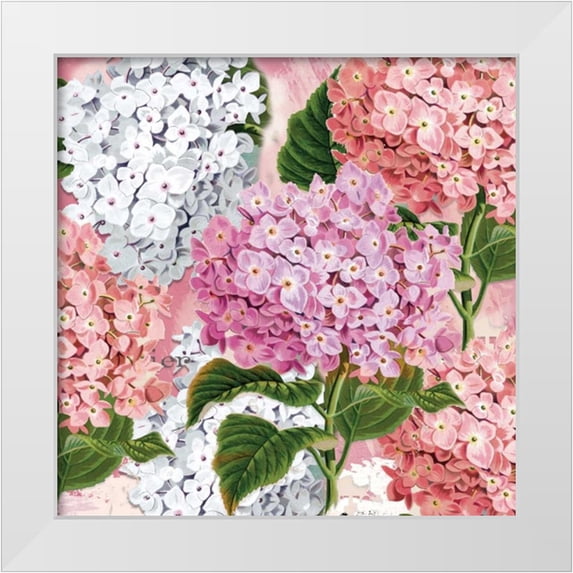 Allen, Candace 15x15 White Modern Wood Framed Museum Art Print Titled - Paris All Over Floral