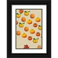 thumbnail image 1 of Allen, Candace 17x24 Black Ornate Wood Framed with Double Matting Museum Art Print Titled - Welcome Fall Pumpkin and Dots, 1 of 4