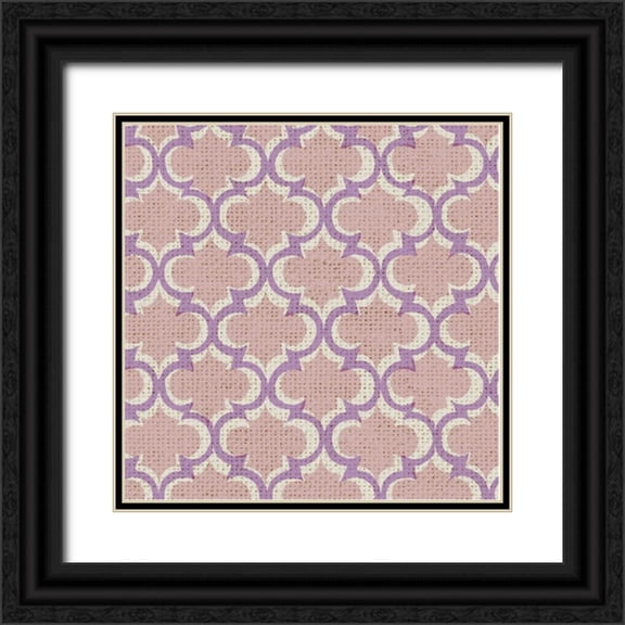 Allen, Candace 20x20 Black Ornate Wood Framed with Double Matting Museum Art Print Titled - Paris Quatrefoil