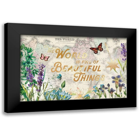 Allen, Candace 24x17 Black Modern Framed Museum Art Print Titled - Atlas Garden 2