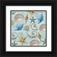 thumbnail image 1 of Allen, Candace 26x26 Black Ornate Wood Framed with Double Matting Museum Art Print Titled - By The Sea Shells 1, 1 of 4