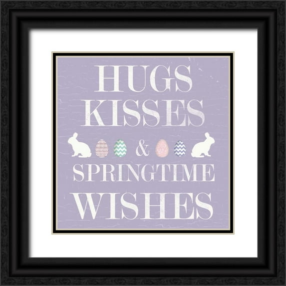 Allen, Candace 26x26 Black Ornate Wood Framed with Double Matting Museum Art Print Titled - Easter Wishes