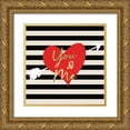 thumbnail image 1 of Allen, Candace 26x26 Gold Ornate Wood Framed with Double Matting Museum Art Print Titled - Valentines Day Heart 2, 1 of 4