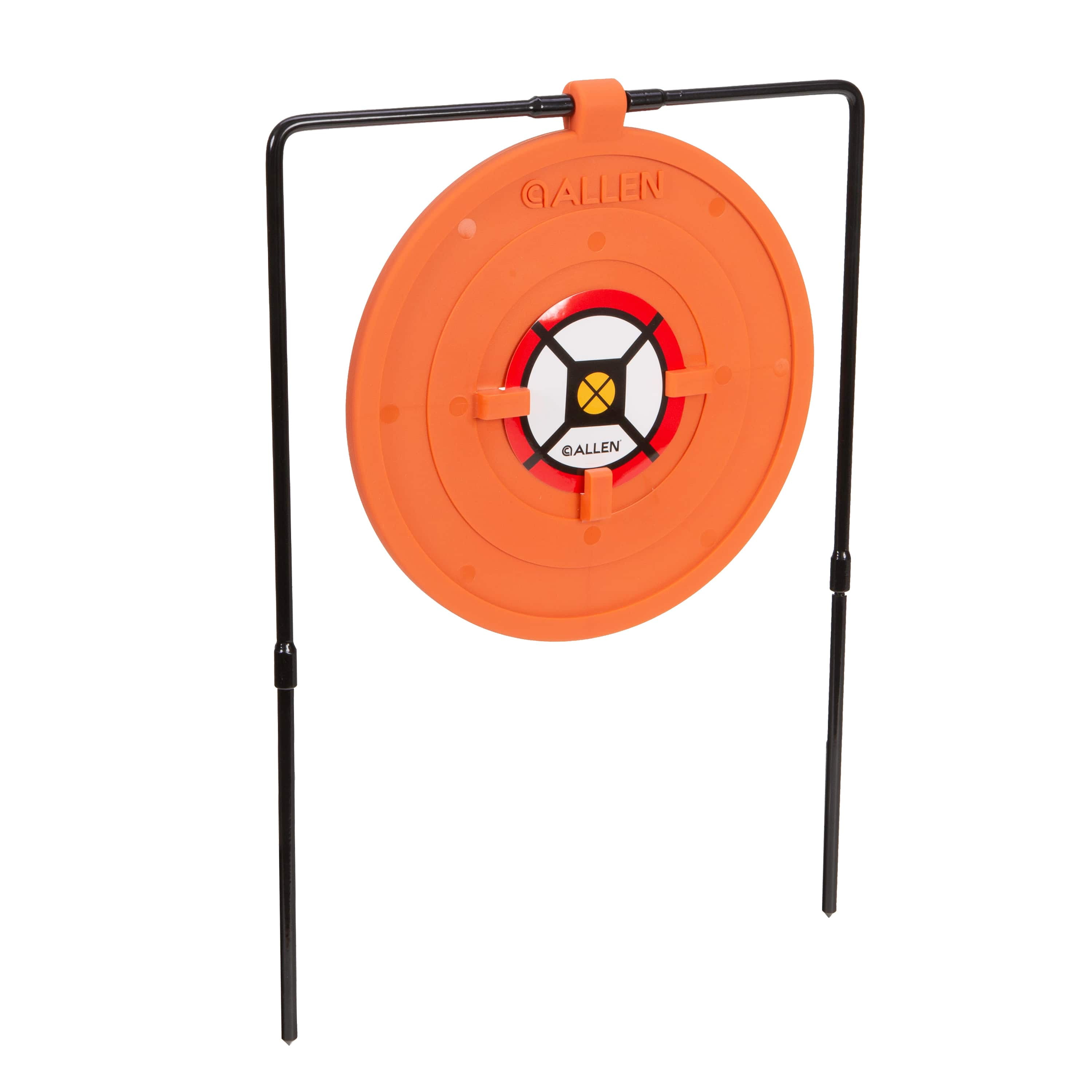 Allen Company 10 Round Self-Healing Target with Stand, .22 & .50 Caliber,  Orange, TPR, 15447A 
