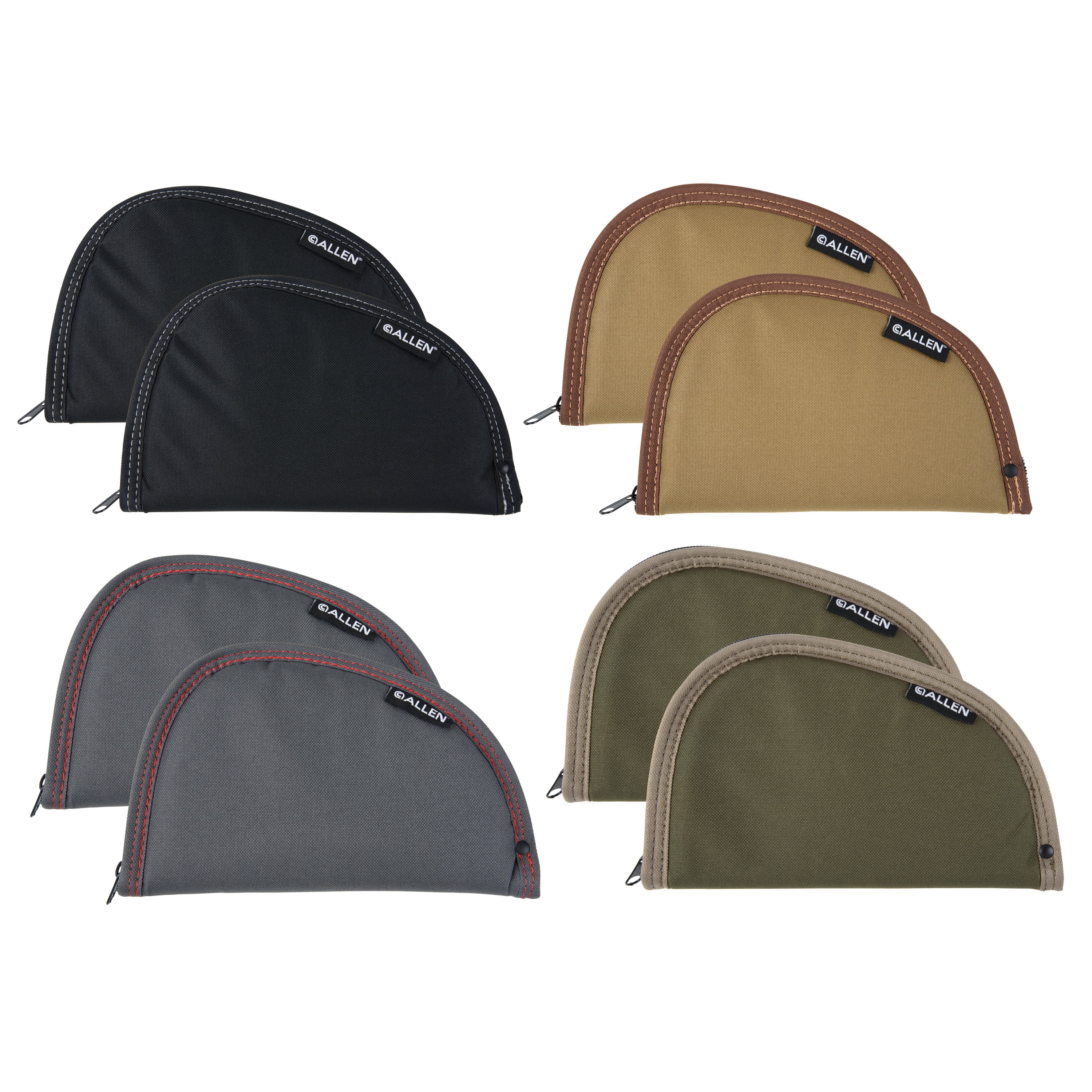 Allen Company 8" Assorted Earth Tones Firearm Case, 2-Pack