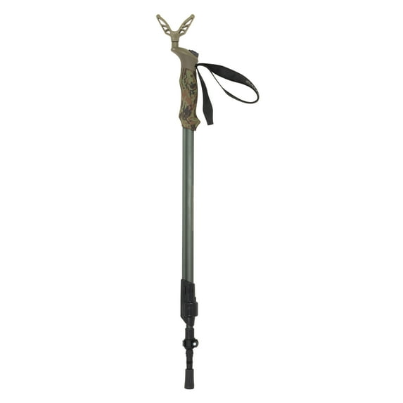Allen Company Axial Ez-Stik Adjustable Push Button Shooting Stick, Monopod, 29" to 61"H, Matte Green
