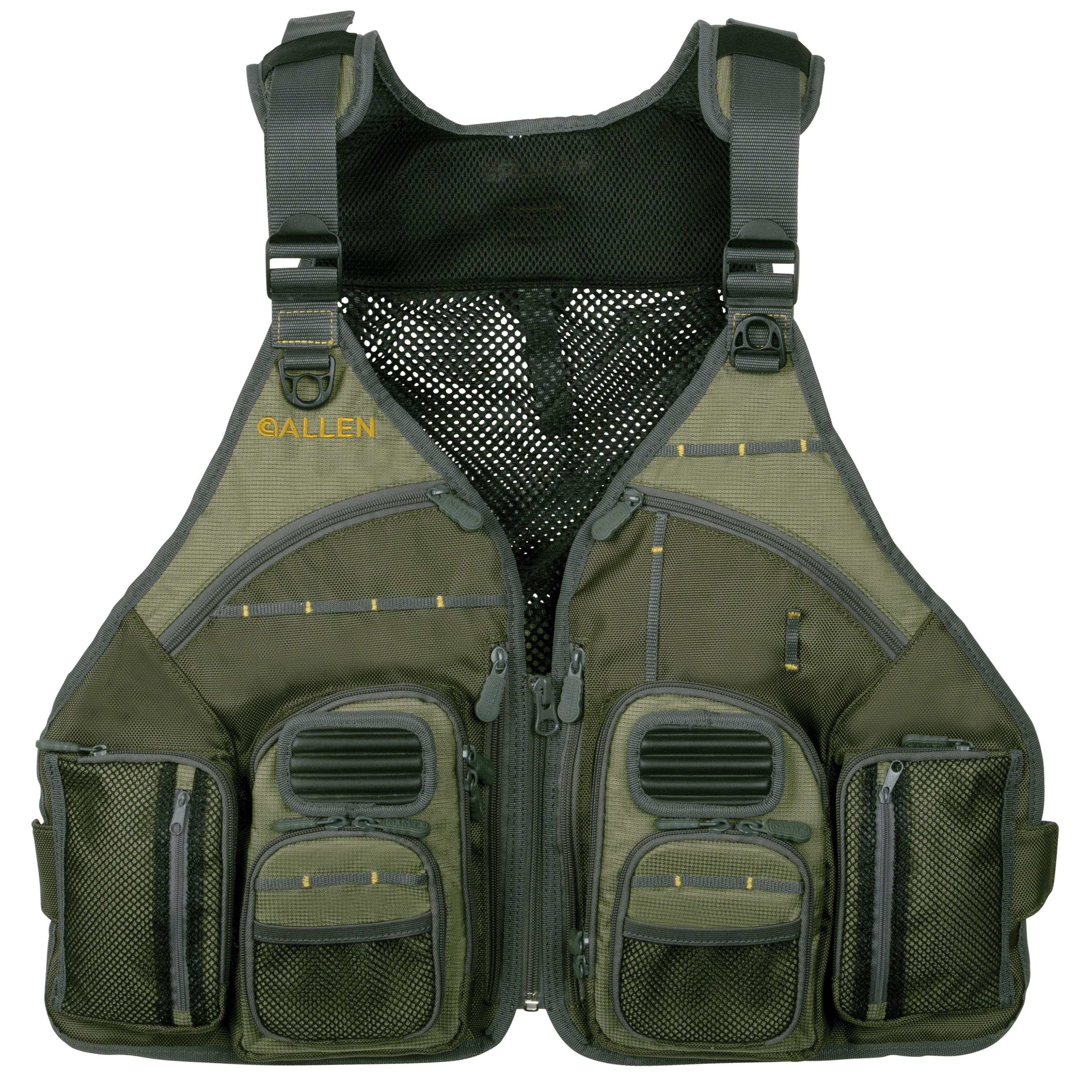 Allen Company Big Horn Fly Fishing Vest, Olive Green