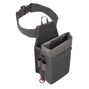 Allen Company Competitor Double Compartment Molded Shell Bag, Gray, Adjustable Belt