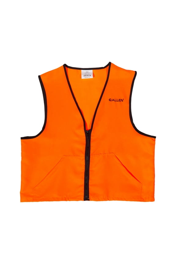 Deluxe Blaze Orange Safety & Hunting Vest, Medium