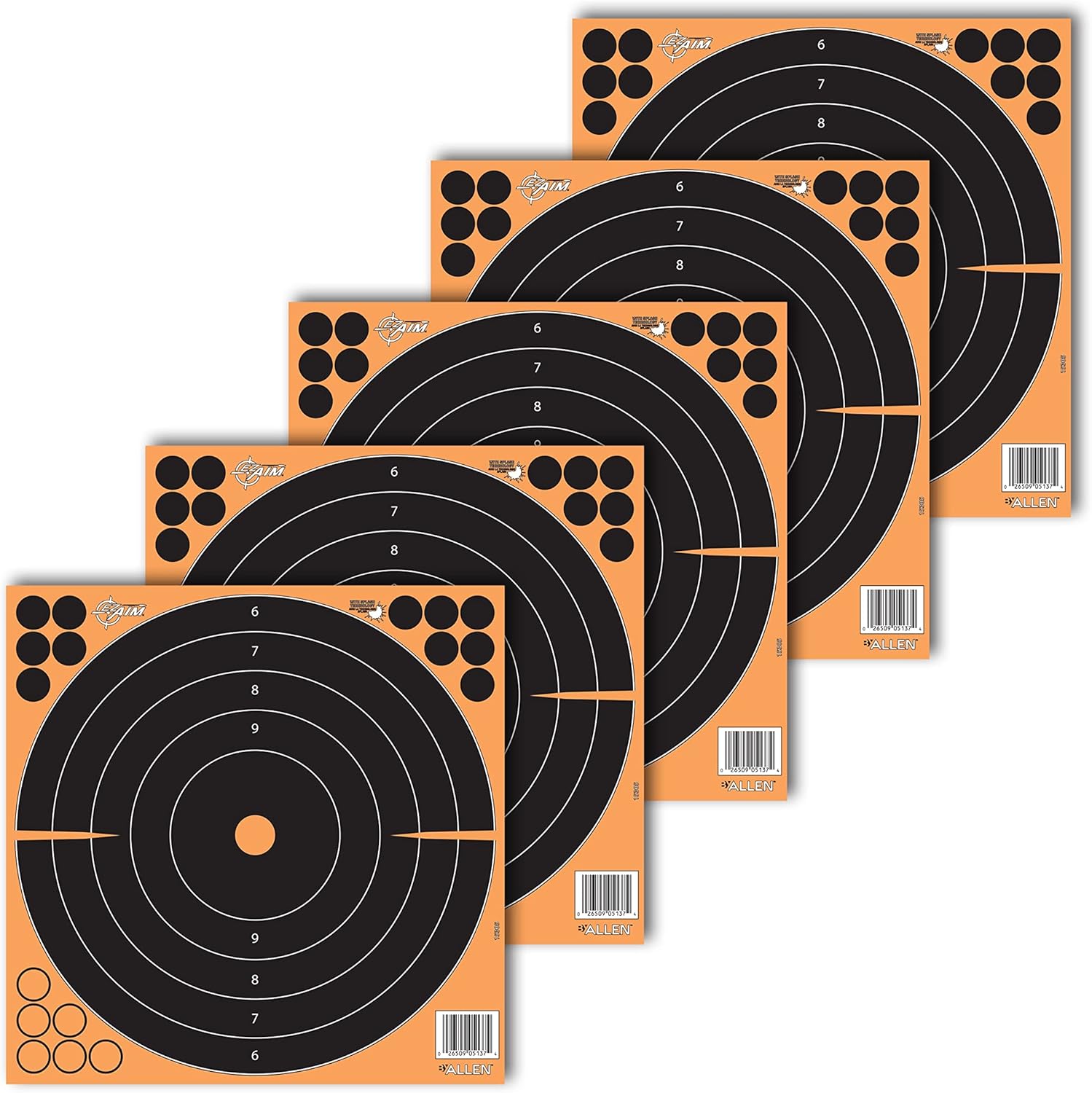 Allen Company EZ Aim Splash® Reactive Adhesive Paper Shooting Targets