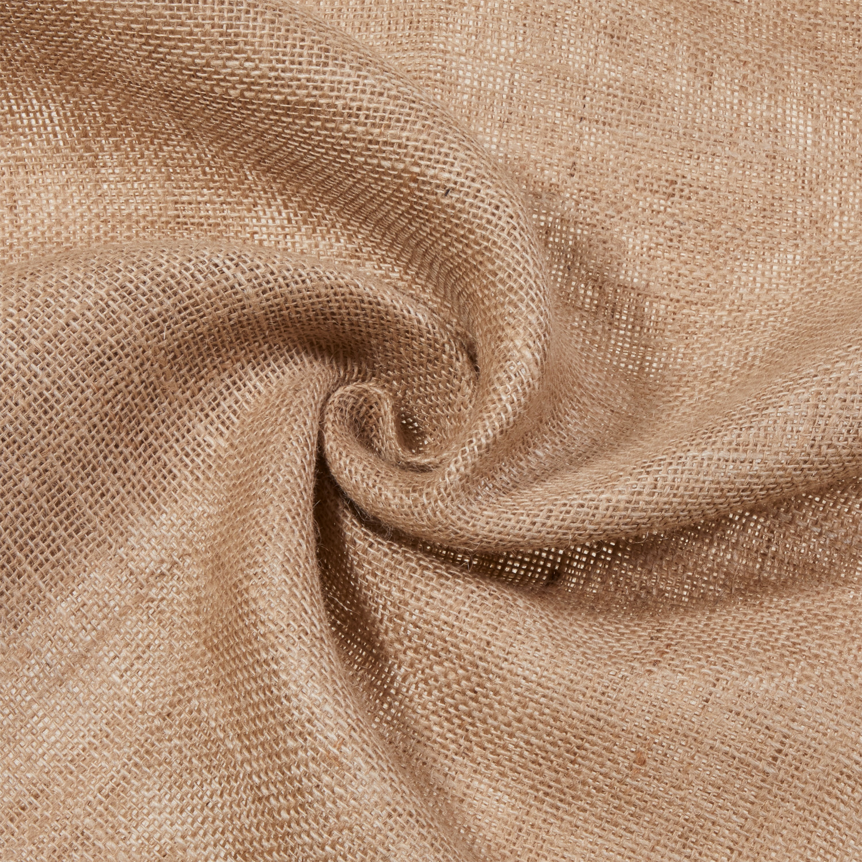 Allen Company Jute Burlap Craft Fabric, 46W x 2-Yards, Folded & Cut Fabric Roll, Natural