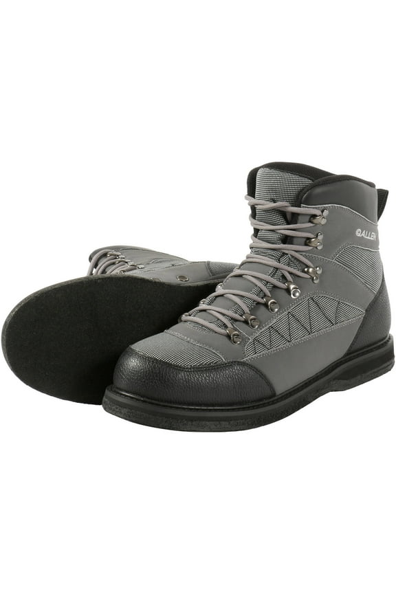 Granite River Mens Felt Sole Wading Boots, Size 10, Gray