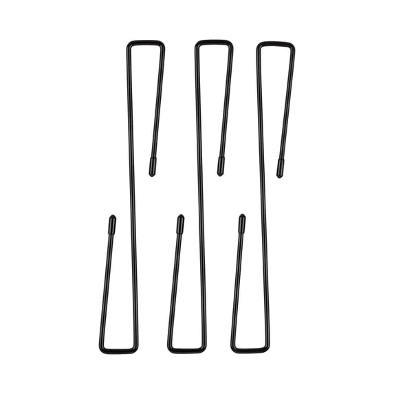 Allen Company Gun Hangers, 3-Pack, Black, Steel and Synthetic Rubber, Vertical Hanging Handgun Rack