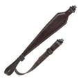 thumbnail image 1 of Allen Company Heritage Plain Dark Leather Gun Sling, Adjusts 28 to 35 In, Mahogany, 1 of 6