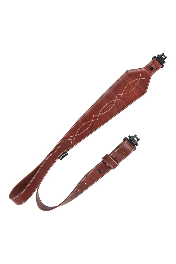 Heritage Western Scallop Leather Rifle Gun Sling, Adjusts 28 to 35", Brown, 8508