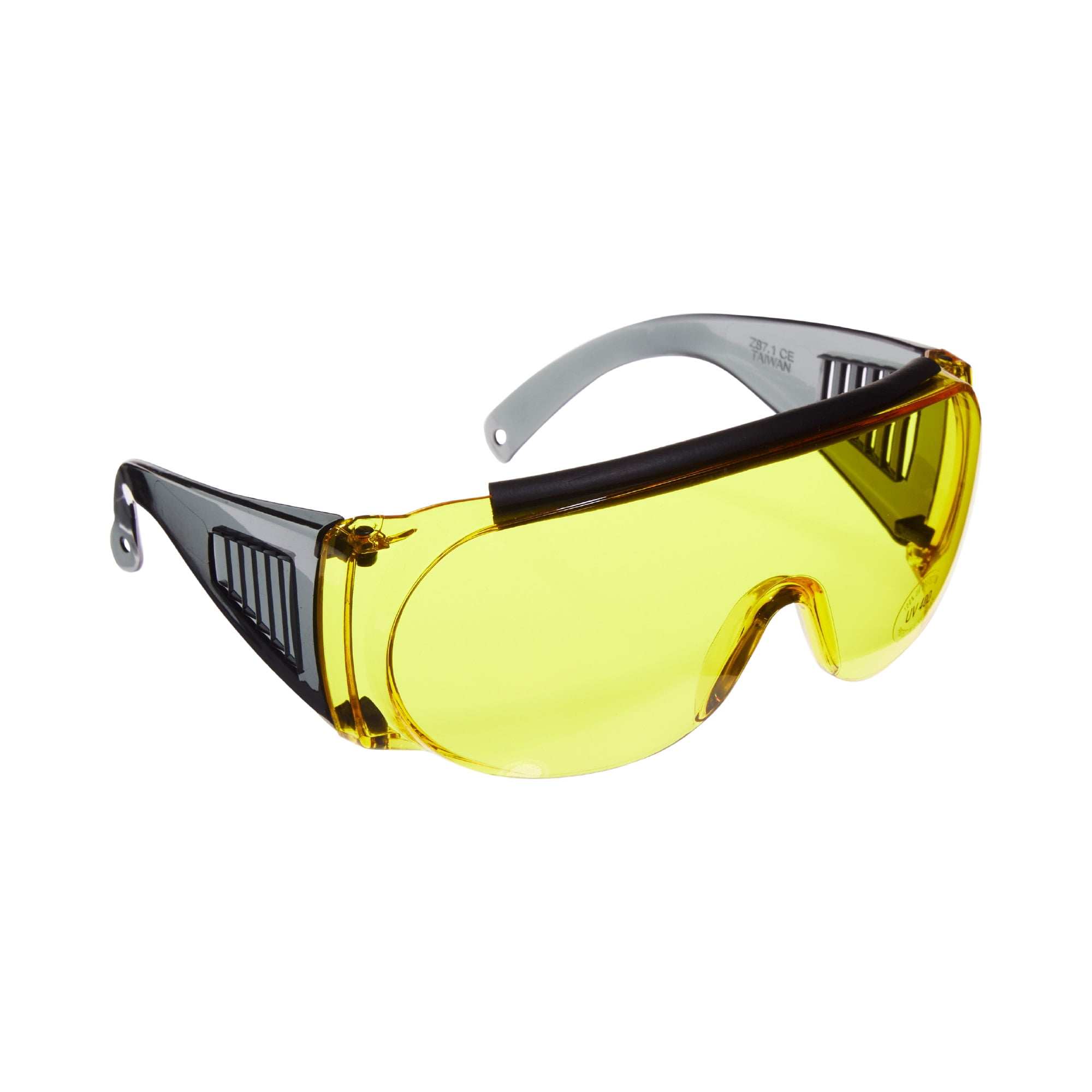 Allen Company Large Shooting Safety Glasses Ansi Z87 Impact Resistant Adult Black Unisex Polycarbonate Yellow Walmart